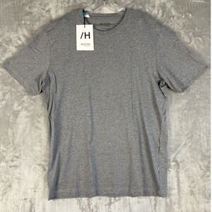 Y2K Selected Homme Grey Melange Crew Neck Short Sleeve‎ T Shirt TG/XL